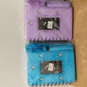 FUZZY FURRY FAKE FUR LINED JOURNAL W/PEN & PHOTO FRAME